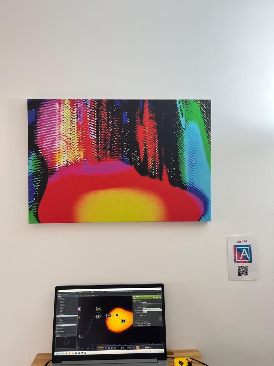An artwork that opens a portal between the real and digital world.